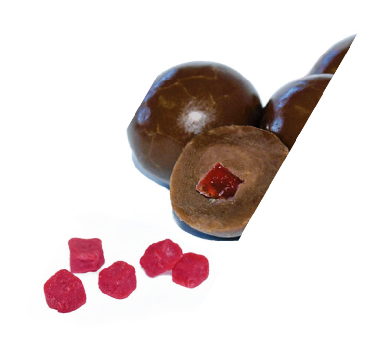 Fruits coated with chocolate Aptunion