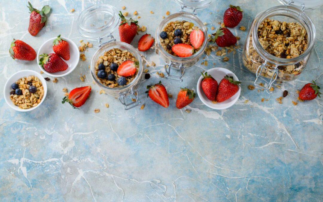 mélanges de fruits pour le petit déjeuner